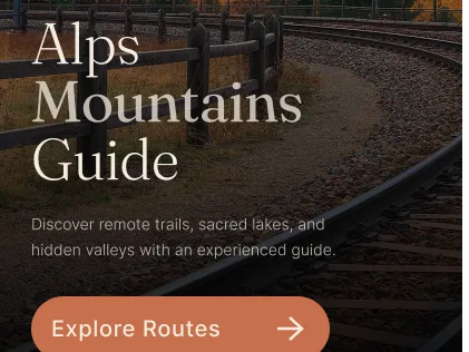 Мобильная страница Alps Mountains Guide